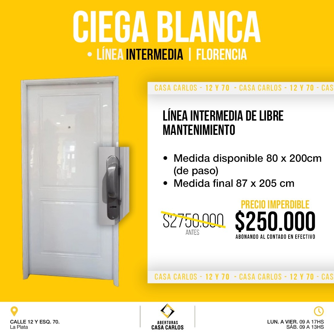 Puerta Ciega blanca
