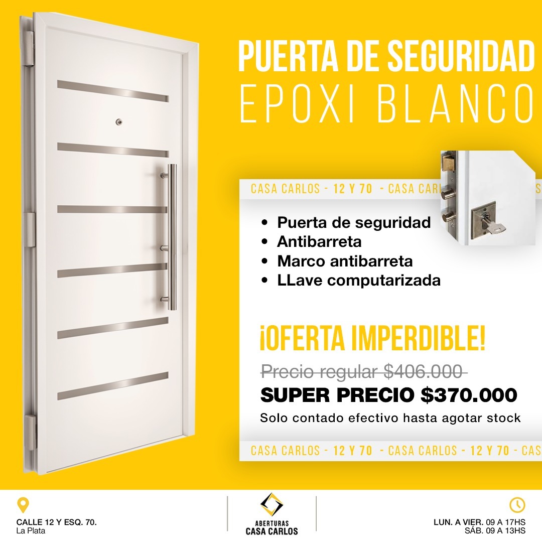 Puerta de seguridad epoxi