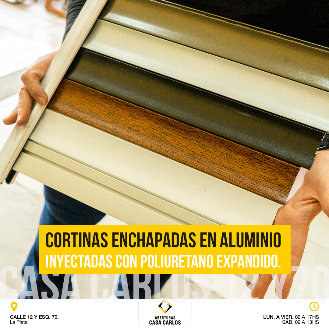 Cortinas aislantes en aluminio – Aberturas Casa Carlos