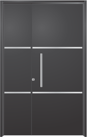 Puerta 450 con burlete perimetral

