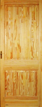 Puerta placa de pino con bisagras pomela

