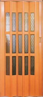Puerta plegadiza PVC con cerradura embutida opcional

